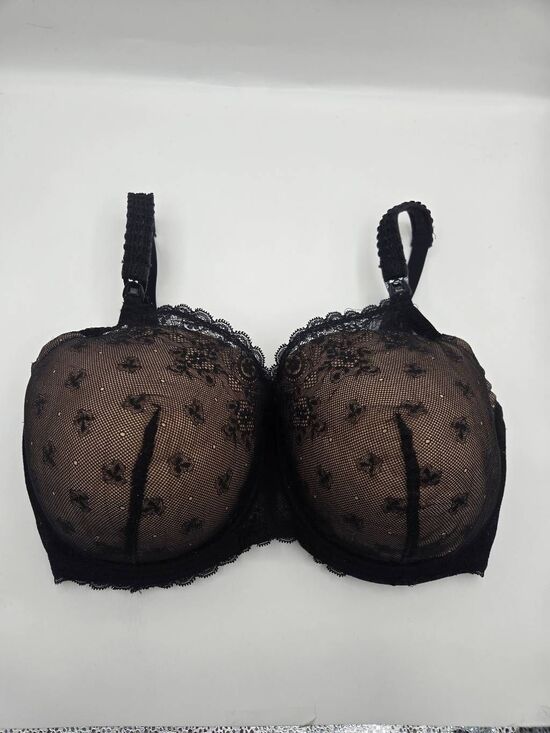 Le Mystere Other - Le Mystere Sexy Mama Nursing Bra Size 38G Black Lace Underwire